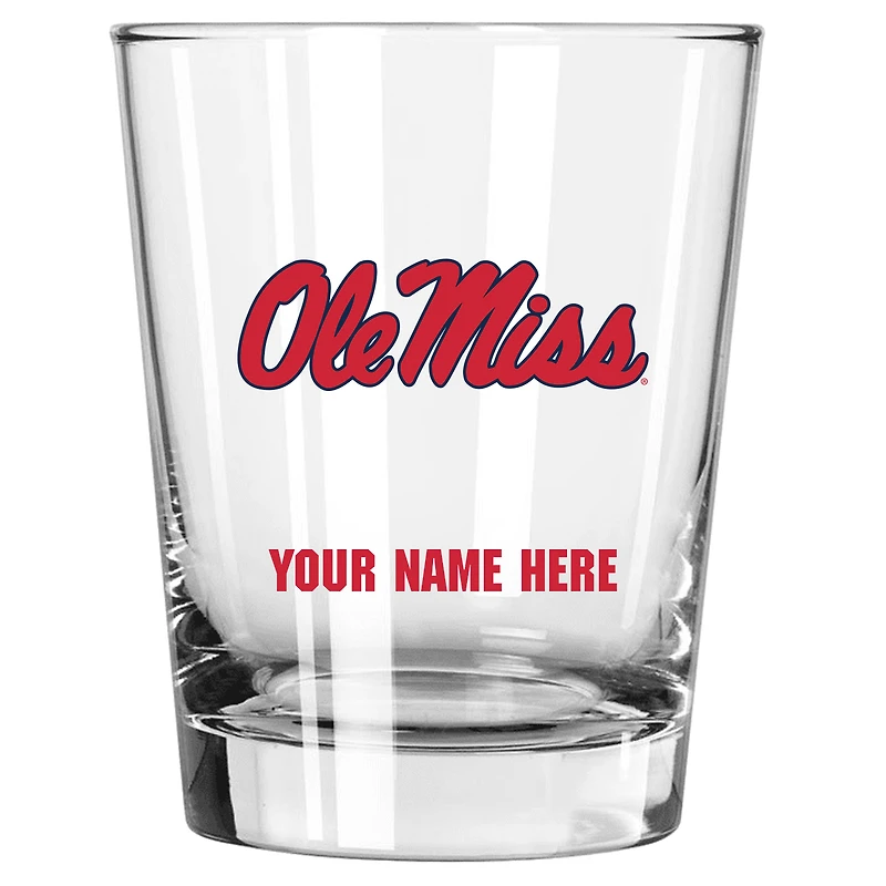 Ole Miss Rebels 15oz. Personalized Double Old Fashioned Glass