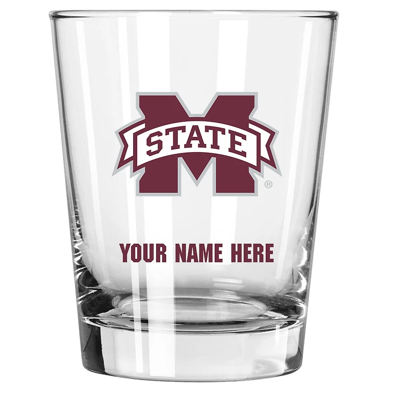 Mississippi State Bulldogs 15oz. Personalized Double Old Fashioned Glass