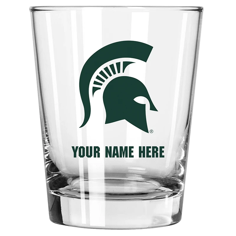 Michigan State Spartans 15oz. Personalized Double Old Fashioned Glass