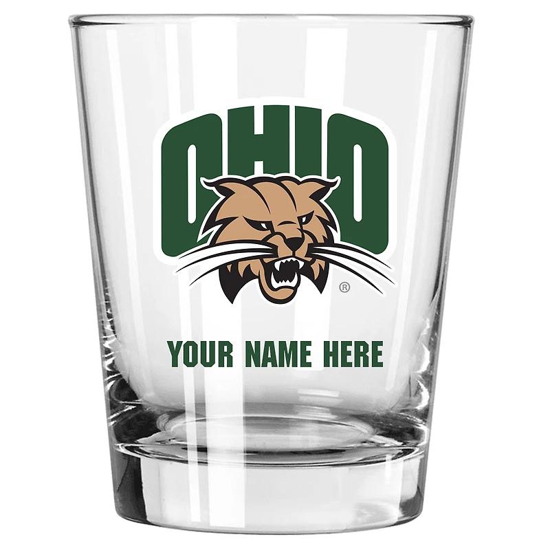 Ohio Bobcats 15oz. Personalized Double Old Fashioned Glass