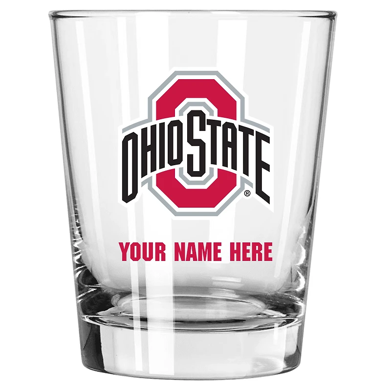 Ohio State Buckeyes 15oz. Personalized Double Old Fashioned Glass