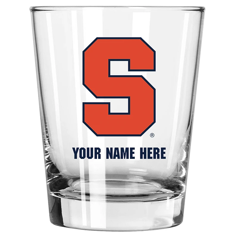 Syracuse Orange 15oz. Personalized Double Old Fashioned Glass