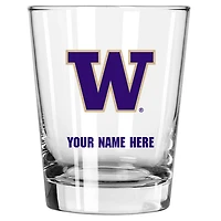 Washington Huskies 15oz. Personalized Double Old Fashioned Glass