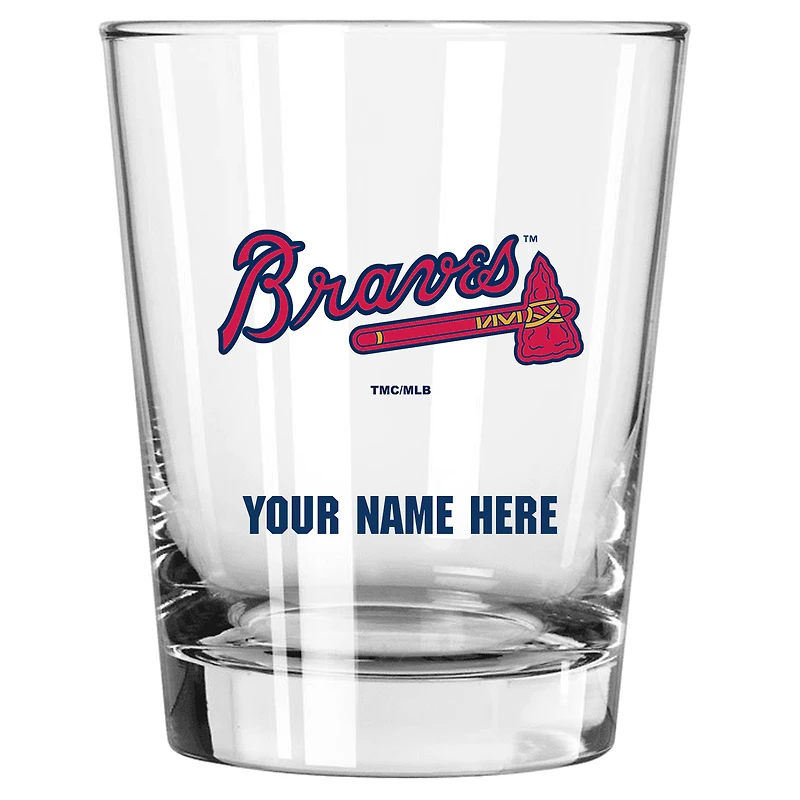 Atlanta Braves 15oz. Personalized Double Old Fashioned Glass