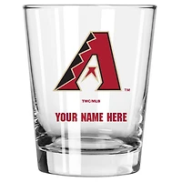 Arizona Diamondbacks 15oz. Personalized Double Old Fashioned Glass