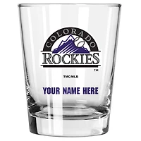 Colorado Rockies 15oz. Personalized Double Old Fashioned Glass