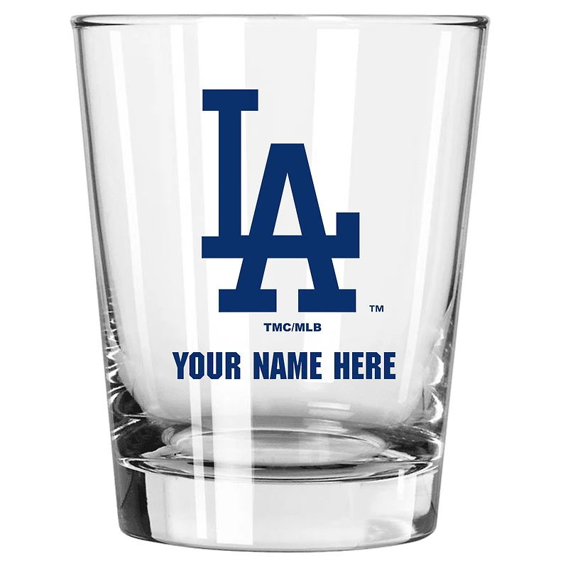 Los Angeles Dodgers 15oz. Personalized Double Old Fashioned Glass