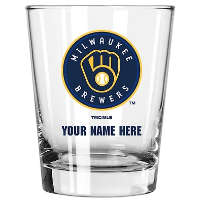 Milwaukee Brewers 15oz. Personalized Double Old Fashioned Glass