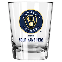 Milwaukee Brewers 15oz. Personalized Double Old Fashioned Glass