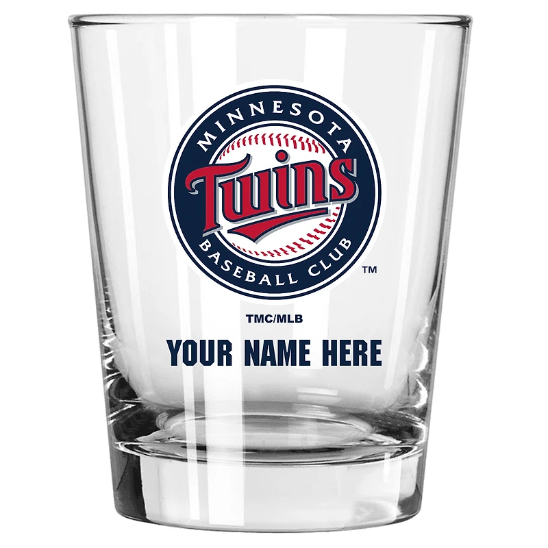 Minnesota Twins 15oz. Personalized Double Old Fashioned Glass