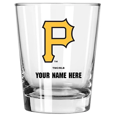 Pittsburgh Pirates 15oz. Personalized Double Old Fashioned Glass