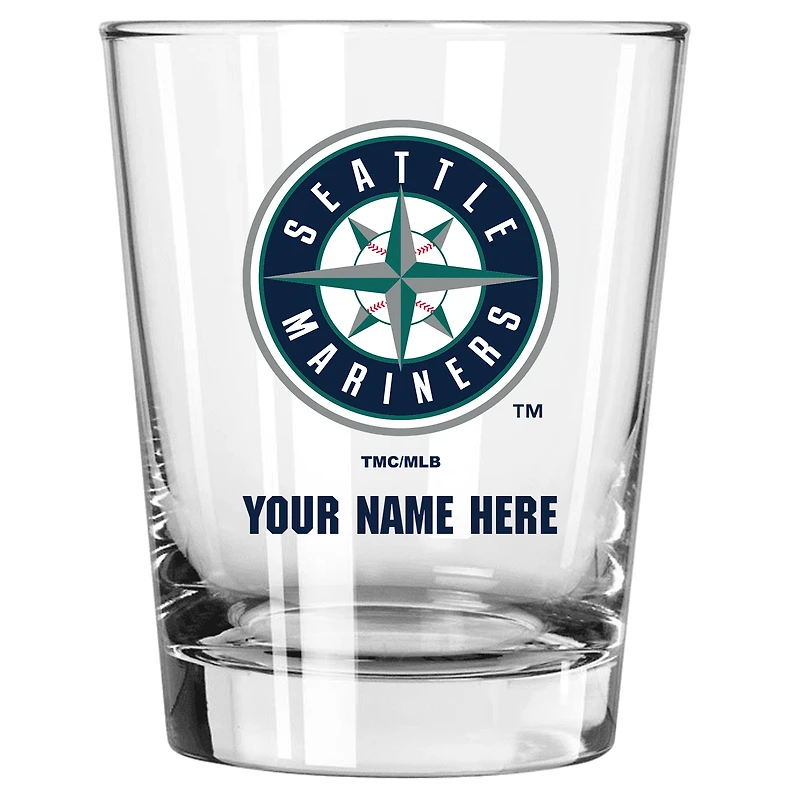Seattle Mariners 15oz. Personalized Double Old Fashioned Glass