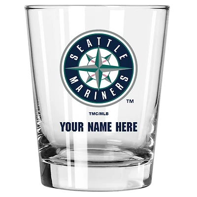 Seattle Mariners 15oz. Personalized Double Old Fashioned Glass