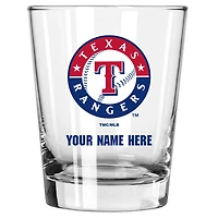 Texas Rangers 15oz. Personalized Double Old Fashioned Glass