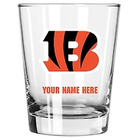 Cincinnati Bengals 15oz. Personalized Double Old Fashioned Glass