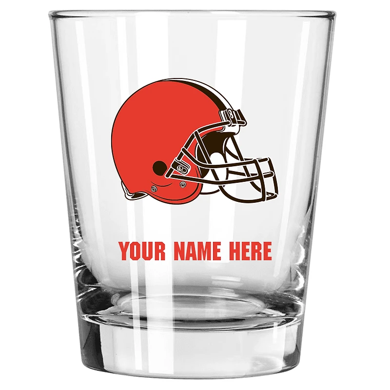 Cleveland Browns 15oz. Personalized Double Old Fashioned Glass