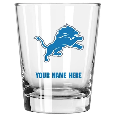 Detroit Lions 15oz. Personalized Double Old Fashioned Glass