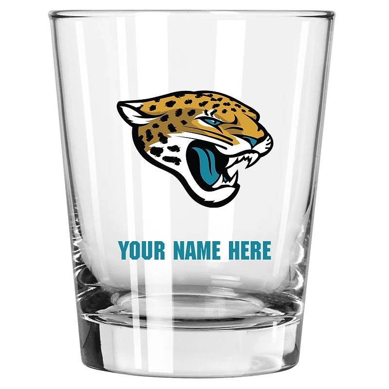 Jacksonville Jaguars 15oz. Personalized Double Old Fashioned Glass