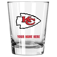 Kansas City Chiefs 15oz. Personalized Double Old Fashioned Glass