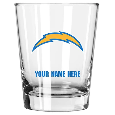 Los Angeles Chargers 15oz. Personalized Double Old Fashioned Glass
