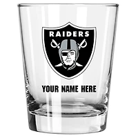 Las Vegas Raiders 15oz. Personalized Double Old Fashioned Glass