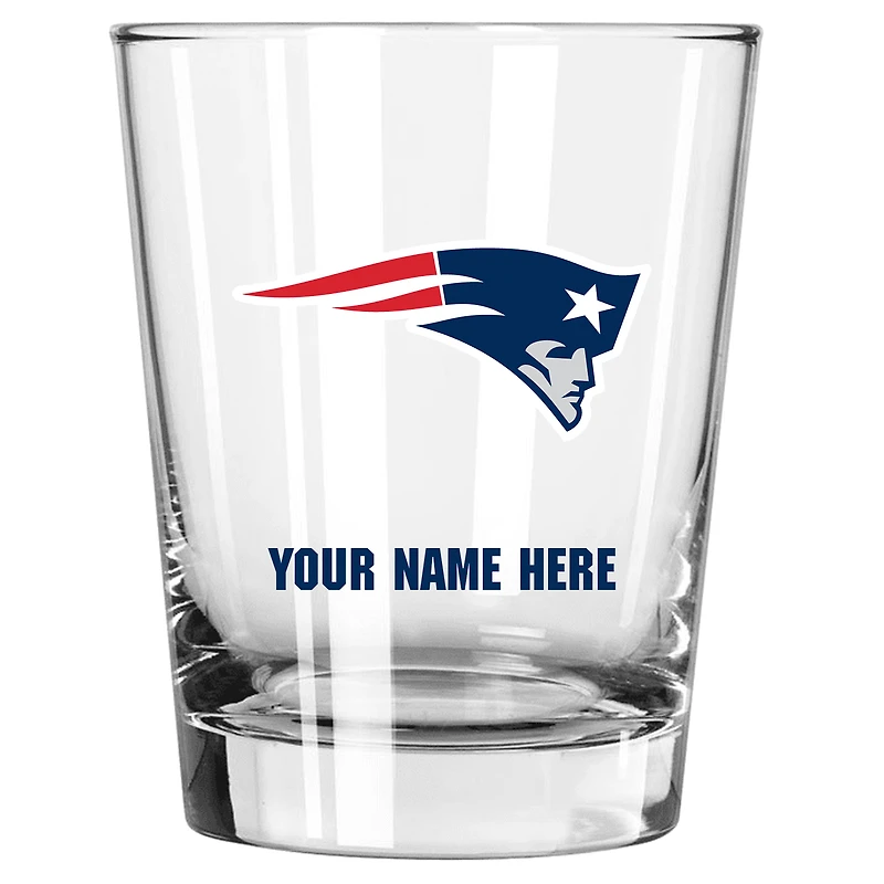 New England Patriots 15oz. Personalized Double Old Fashioned Glass