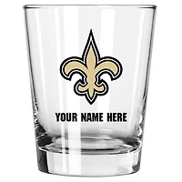 New Orleans Saints 15oz. Personalized Double Old Fashioned Glass