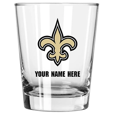 New Orleans Saints 15oz. Personalized Double Old Fashioned Glass