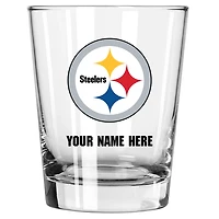 Pittsburgh Steelers 15oz. Personalized Double Old Fashioned Glass