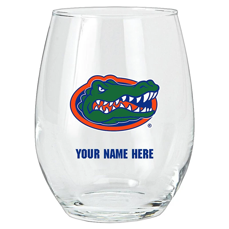 Florida Gators 15oz. Personalized Stemless Glass Tumbler
