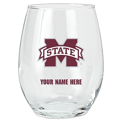 Mississippi State Bulldogs 15oz. Personalized Stemless Glass Tumbler