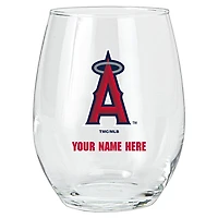 Los Angeles Angels 15oz. Personalized Stemless Glass Tumbler