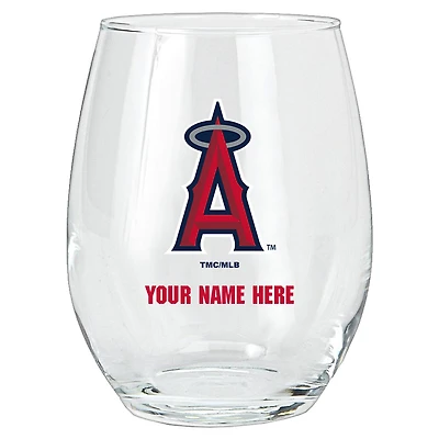 Los Angeles Angels 15oz. Personalized Stemless Glass Tumbler