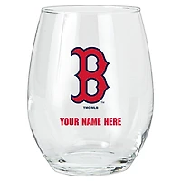 Boston Red Sox 15oz. Personalized Stemless Glass Tumbler
