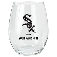 Chicago White Sox 15oz. Personalized Stemless Glass Tumbler