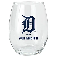 Detroit Tigers 15oz. Personalized Stemless Glass Tumbler