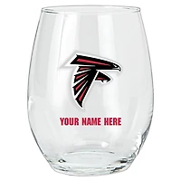 Atlanta Falcons 15oz. Personalized Stemless Glass Tumbler