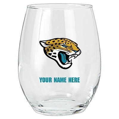 Jacksonville Jaguars 15oz. Personalized Stemless Glass Tumbler