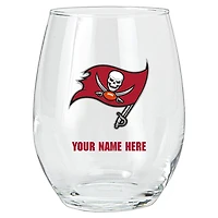 Tampa Bay Buccaneers 15oz. Personalized Stemless Glass Tumbler