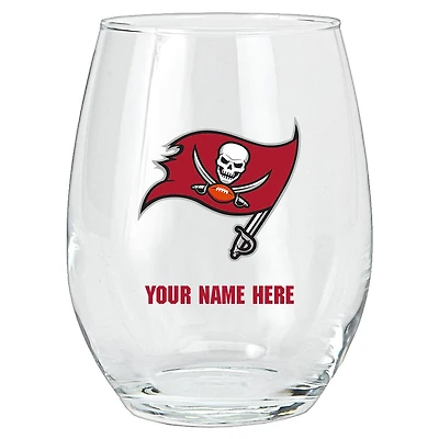 Tampa Bay Buccaneers 15oz. Personalized Stemless Glass Tumbler