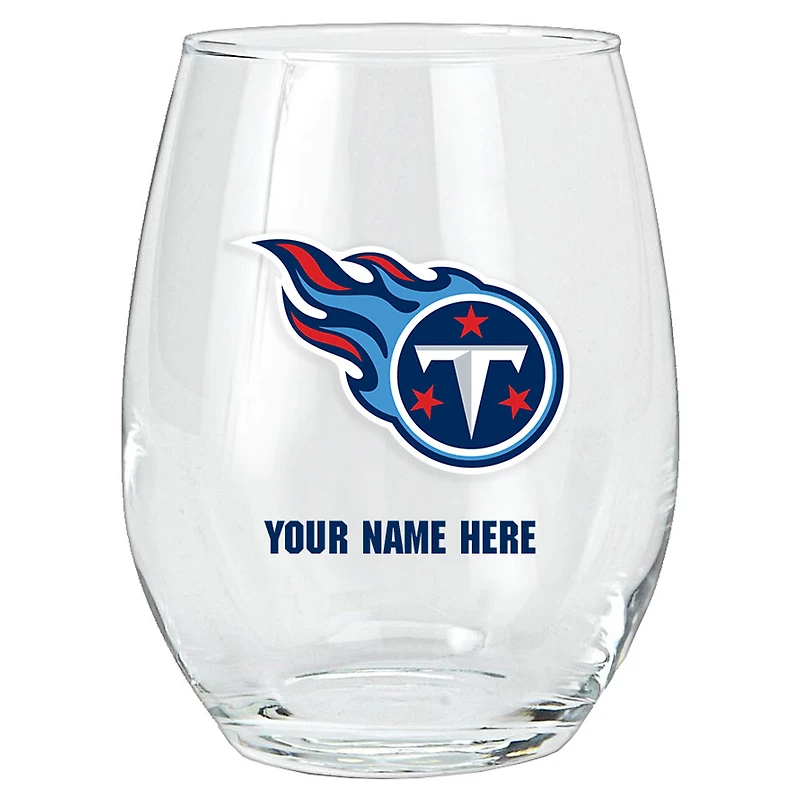 Tennessee Titans 15oz. Personalized Stemless Glass Tumbler