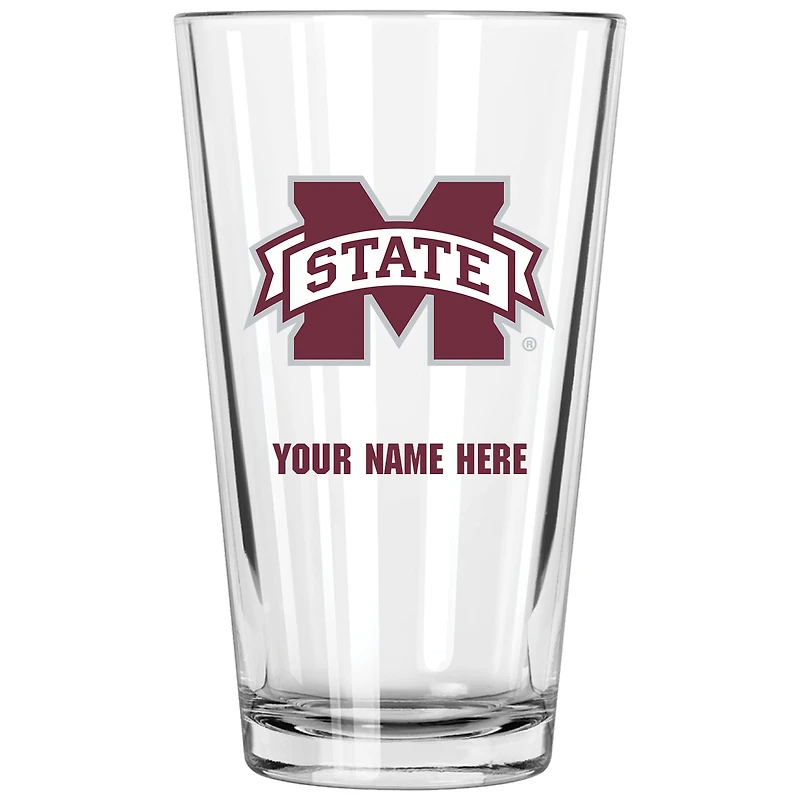Mississippi State Bulldogs 16oz. Personalized Pint Glass