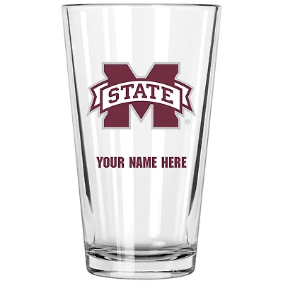 Mississippi State Bulldogs 16oz. Personalized Pint Glass