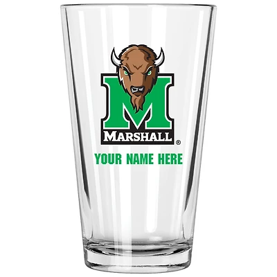 Marshall Thundering Herd 16oz. Personalized Pint Glass