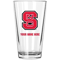 NC State Wolfpack 16oz. Personalized Pint Glass