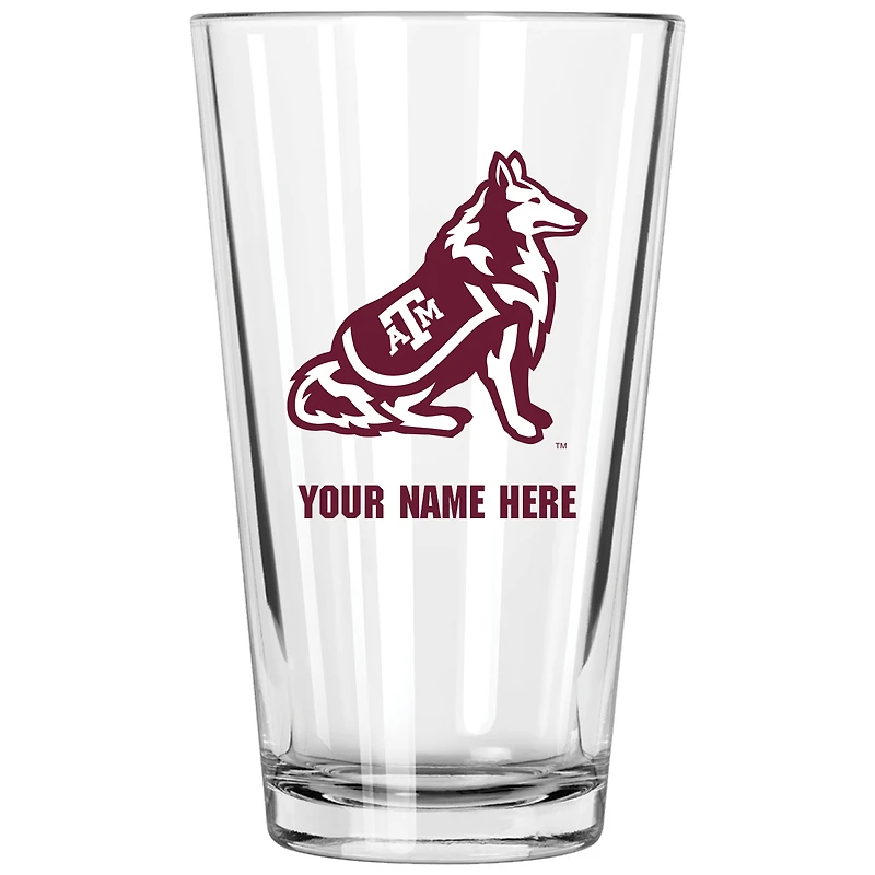 Texas A&M Aggies 16oz. Personalized Pint Glass
