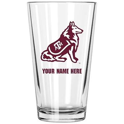 Texas A&M Aggies 16oz. Personalized Pint Glass