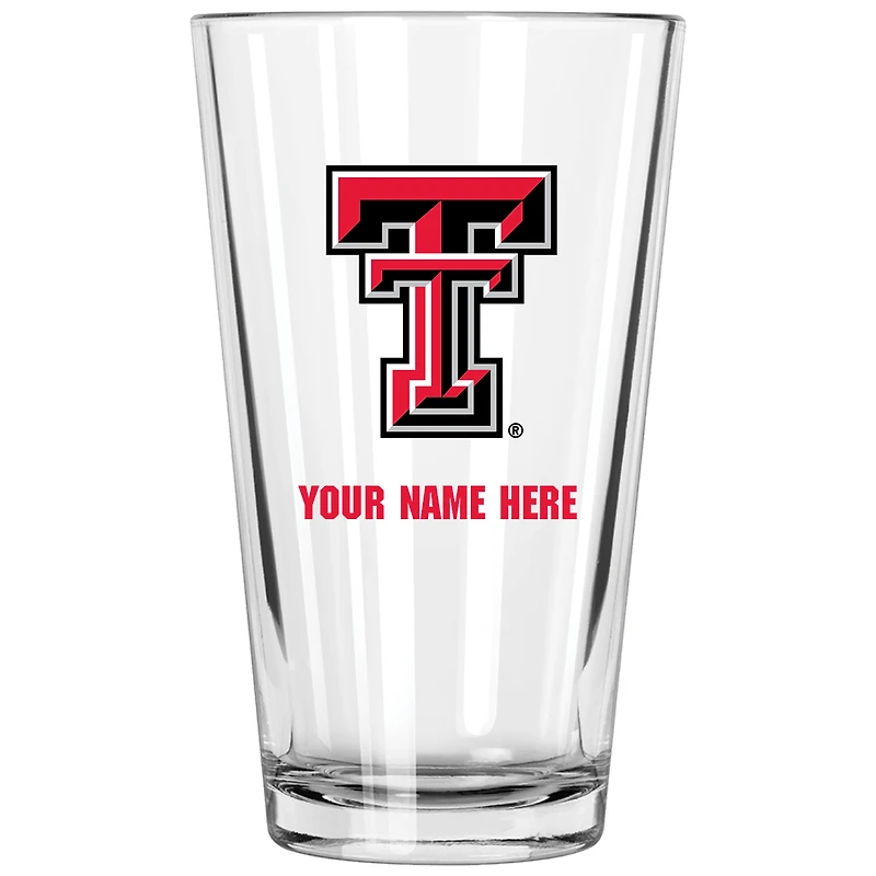 Texas Tech Red Raiders 16oz. Personalized Pint Glass