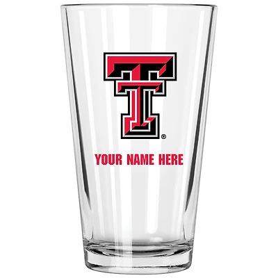 Texas Tech Red Raiders 16oz. Personalized Pint Glass