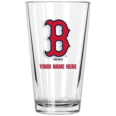 Boston Red Sox 16oz. Personalized Pint Glass